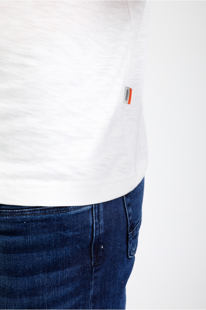 T SHIRT MET FRONTPRINT 155516 102 ecru
